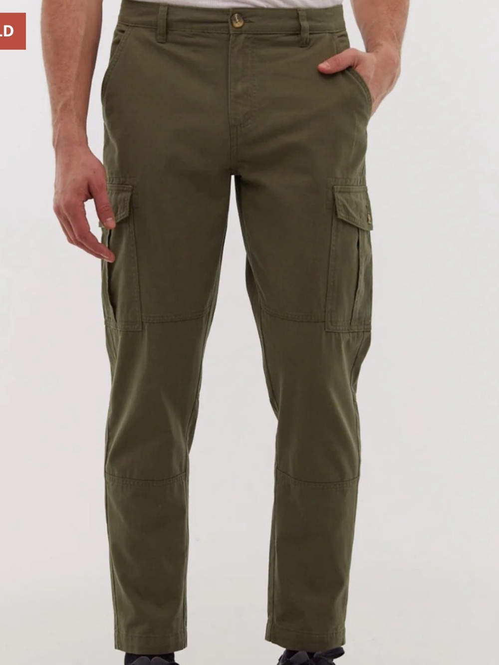 Bench Army Olive Green Cargo
Pants - Straight cut 38x32